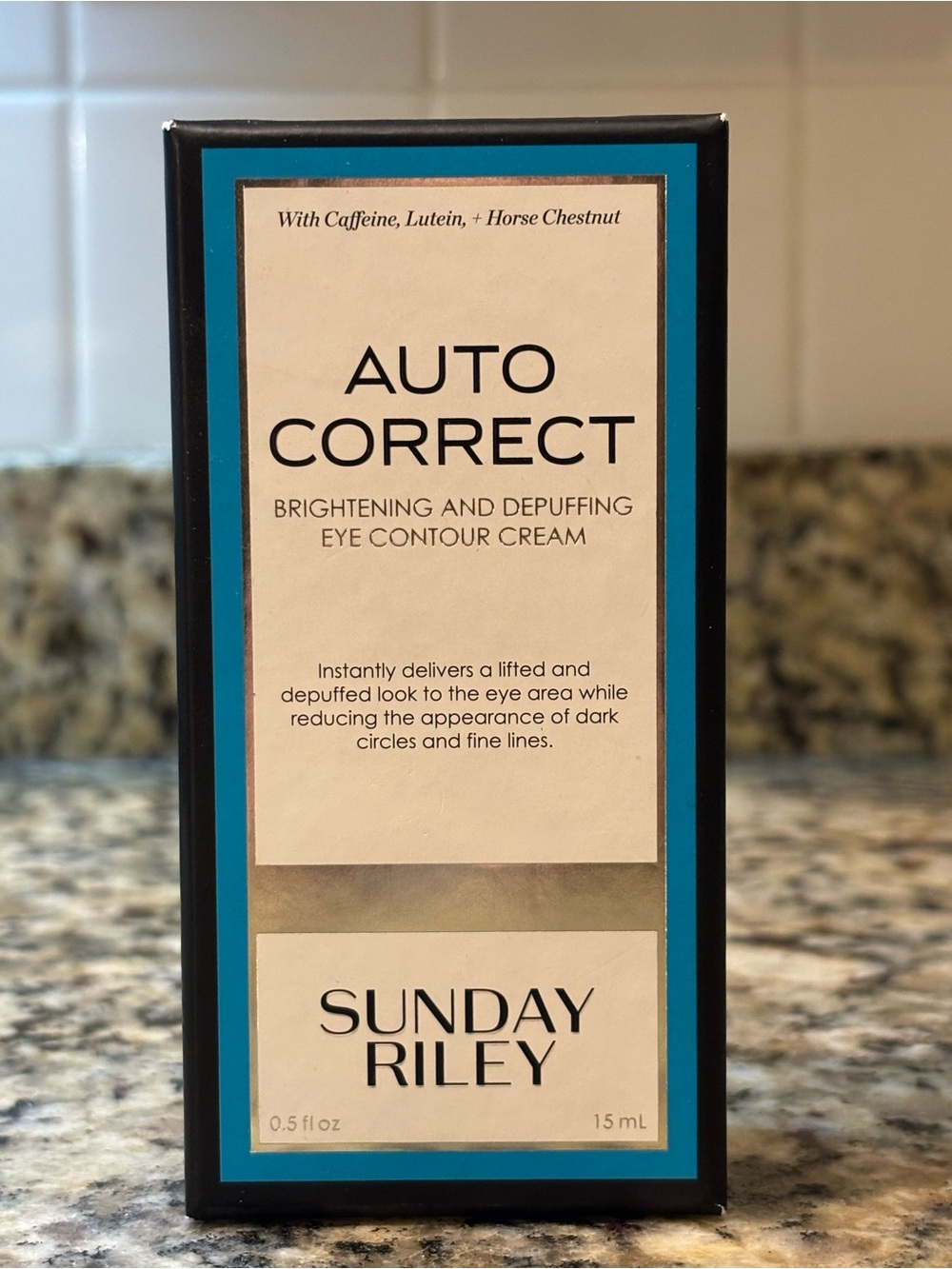 Sunday Riley Auto Correct Eye Cream - Blue, Black